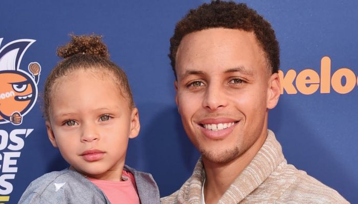 Riley Curry and Stephen Curry