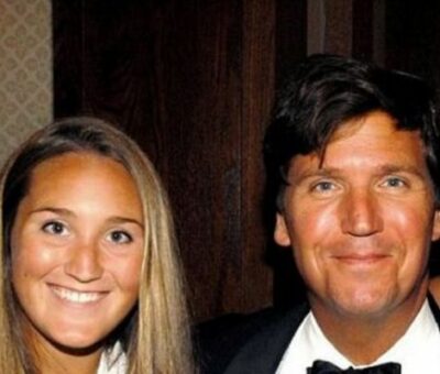 Susan Andrews and Tucker Carlson