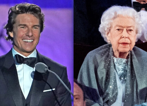Queen Elizabeth and Tom Cruise